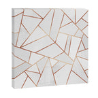 White Stone & Copper Lines Canvas Print Gallery Image 3