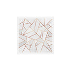 White Stone & Copper Lines Art Print Gallery Image 1