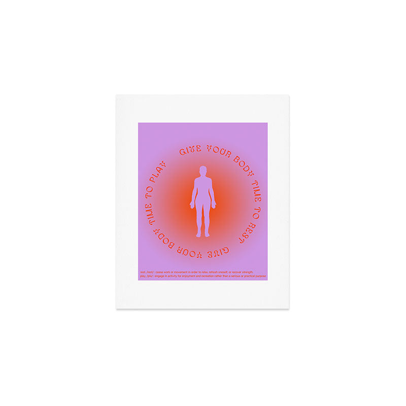 Give Your Body  Art Print