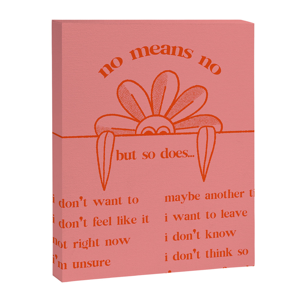No Means No Canvas Print Gallery Image 6