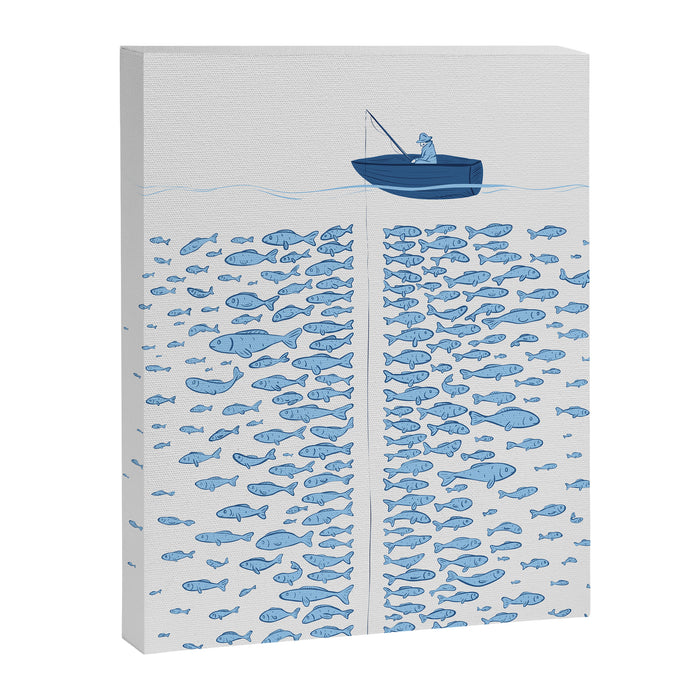 217 Finicky Fish (plenty of fish in the sea) Canvas Print Gallery Image 1