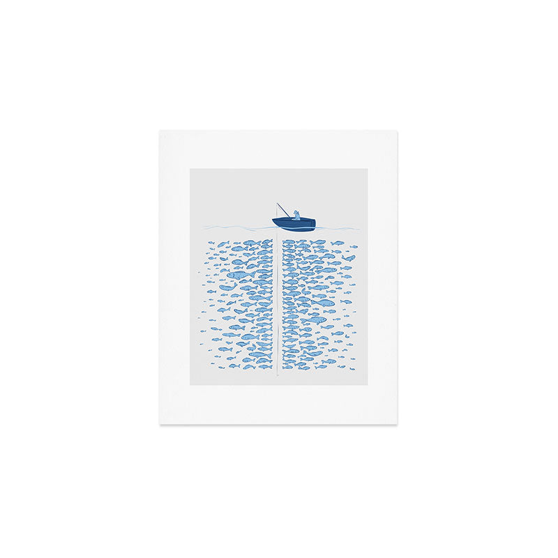 217 Finicky Fish (plenty of fish in the sea) Art Print Gallery Image 1