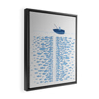 217 Finicky Fish (plenty of fish in the sea) Framed Canvas Print Gallery Image 2