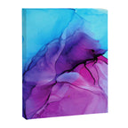 Aqua Pop - Alcohol Ink Painting Canvas Print Gallery Image 3