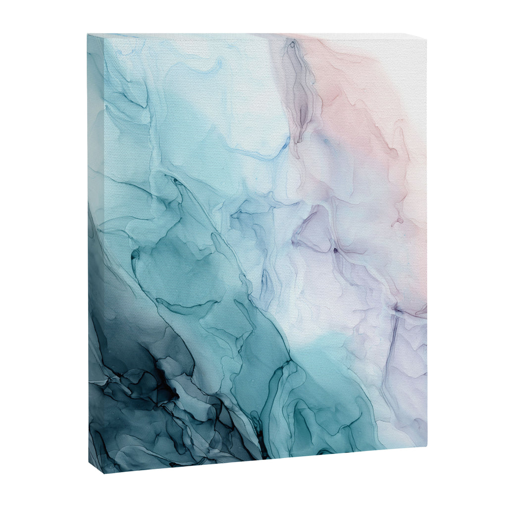 Beachy Pastel Flowing Ombre Abstract Canvas Print Gallery Image 6
