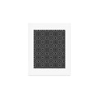 Black and White Mandala Pattern Art Print Gallery Image 1