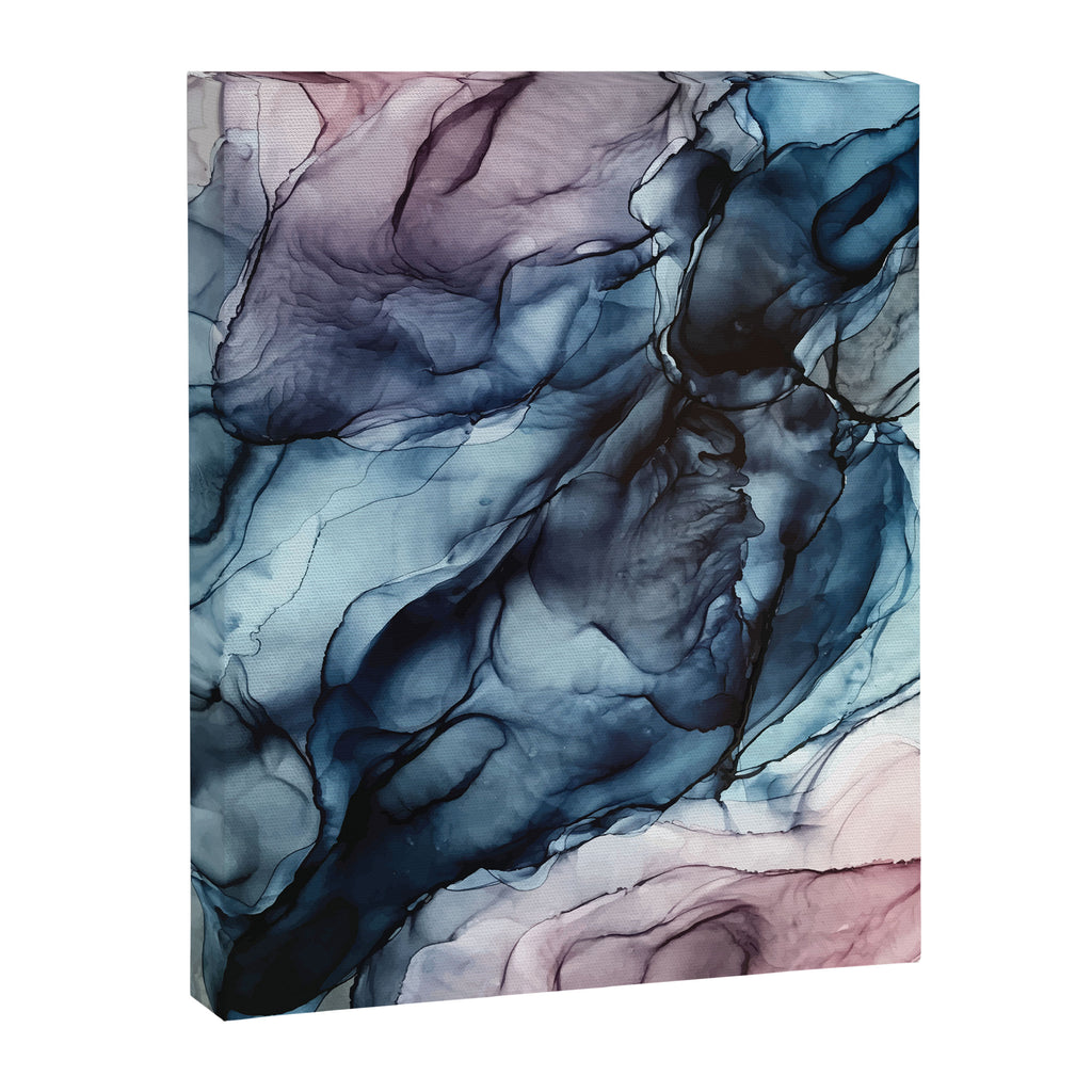 Blush and Darkness Abstract Paintings Canvas Print Gallery Image 6