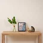 Calming Pastel Flow- Blush, grey and blue Framed Canvas Print Gallery Image 4
