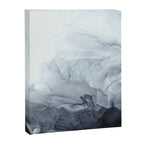 Gray Black Gradient Flowing Abstract Painting Canvas Print Gallery Image 8