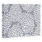 Grey and White Abstract Firework Flowers Canvas Print Gallery Image 3