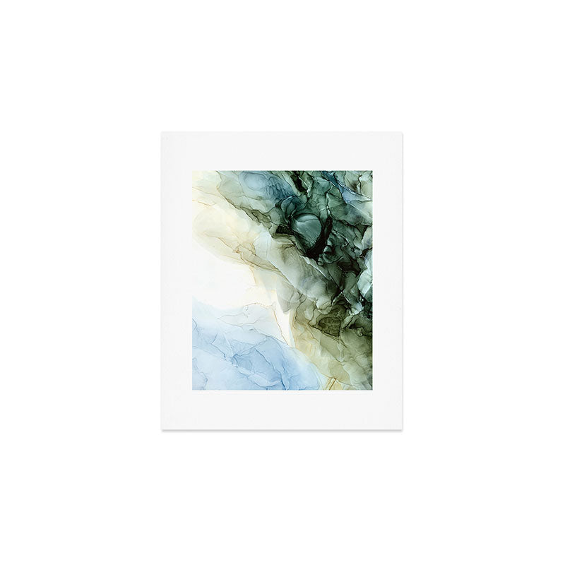 Land and Sky Abstract Landscape Painting Art Print Gallery Image 1