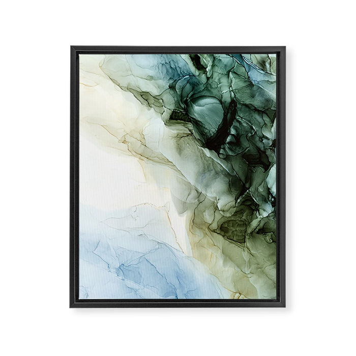 Land and Sky Abstract Landscape Painting Framed Canvas Print Gallery Image 1