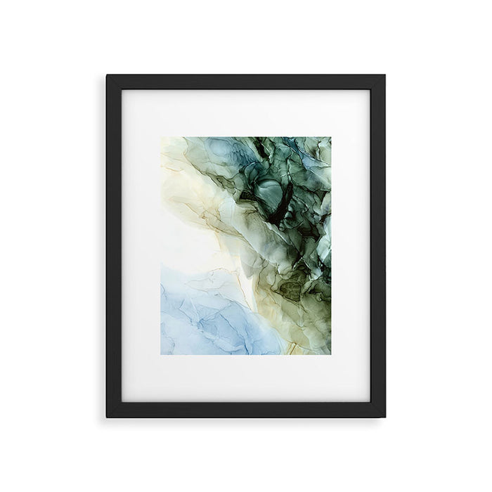 Land and Sky Abstract Landscape Painting Framed Art Print Gallery Image 1