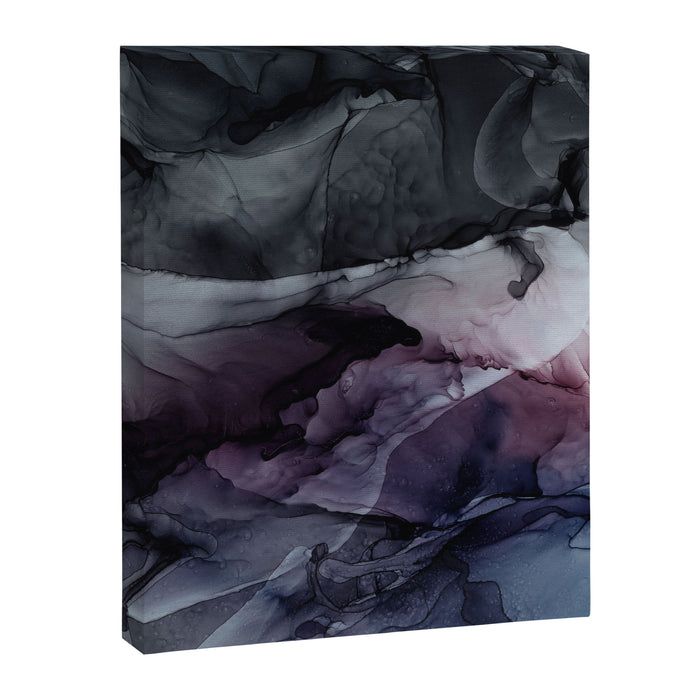 Moody Dark Chaos Inks Abstract Canvas Print Gallery Image 1