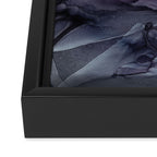 Moody Dark Chaos Inks Abstract Framed Canvas Print Gallery Image 3