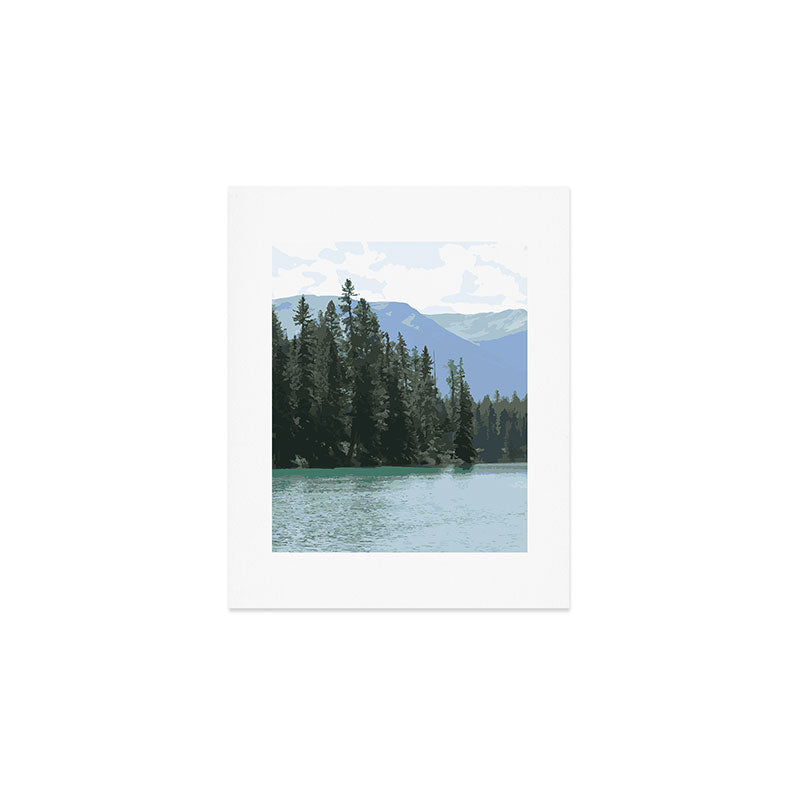 Mountain Waters Calming and Clear Art Print Gallery Image 1