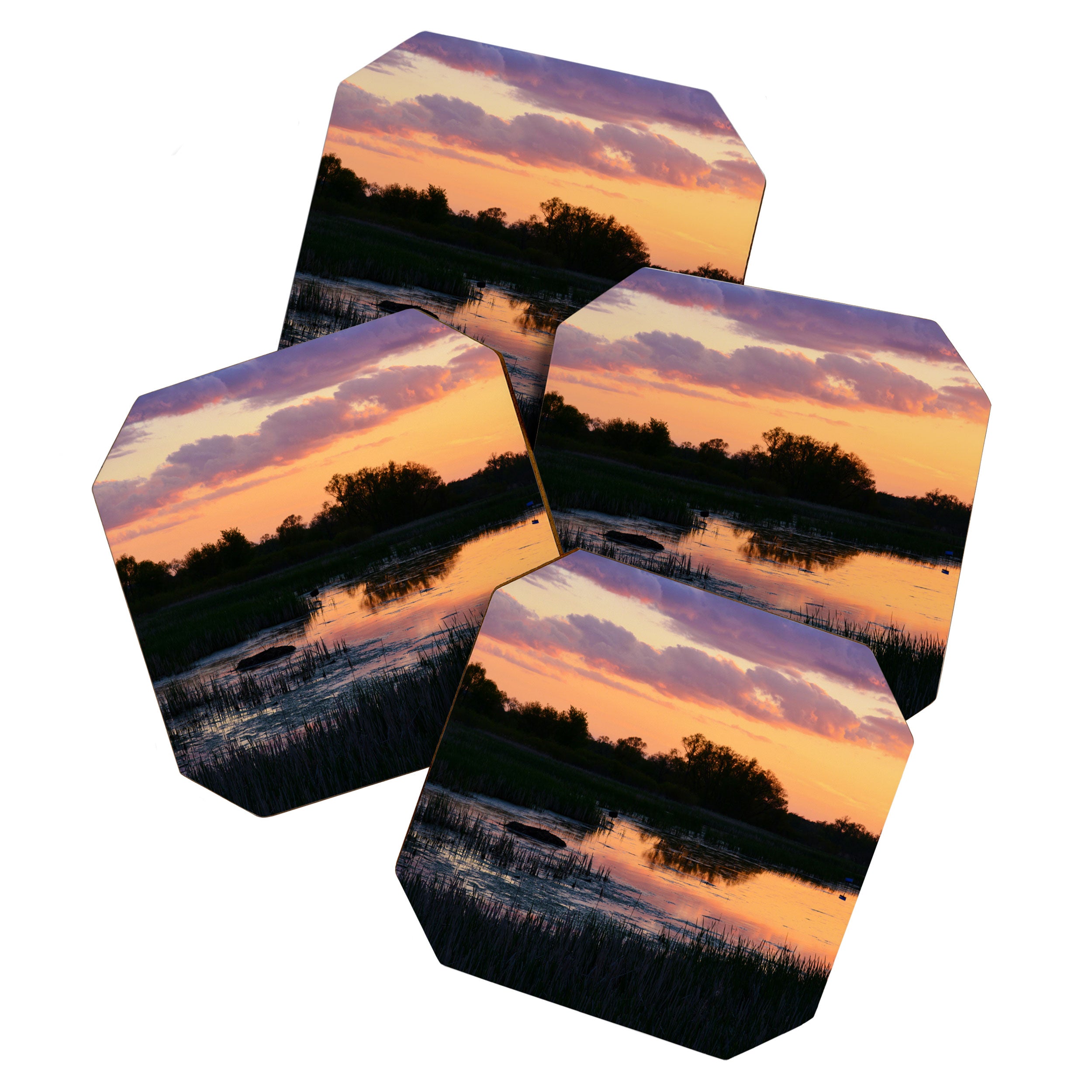 Perfect Pastel Spring Sunset Coaster Gallery Image 1