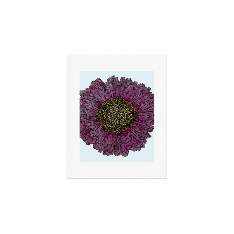 Pink Flower Drawing/ Illustration Art Print Gallery Image 1