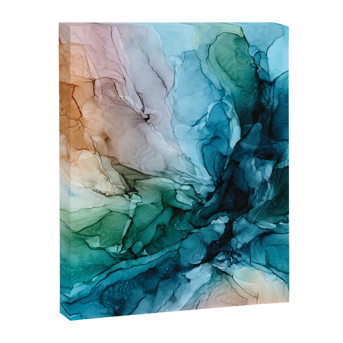 Salty Shores Abstract Painting Canvas Print Gallery Image 1