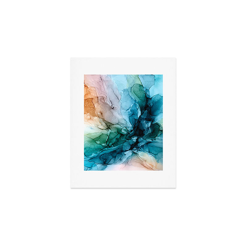 Salty Shores Abstract Painting Art Print Gallery Image 1