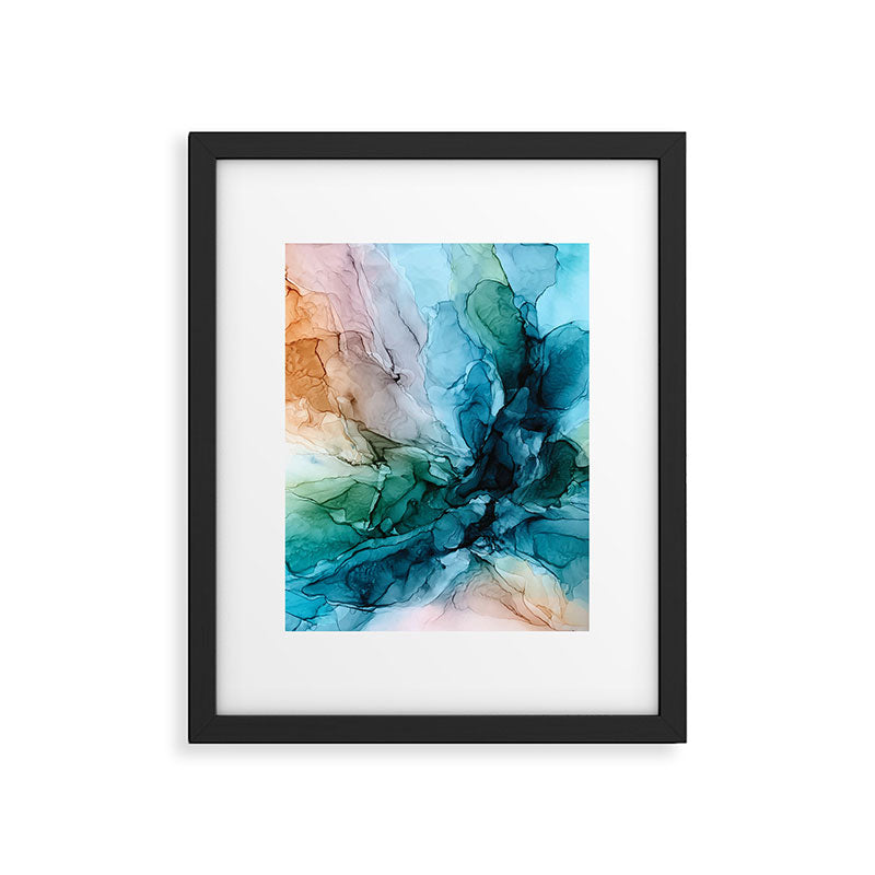 Salty Shores Abstract Painting Framed Art Print Gallery Image 5