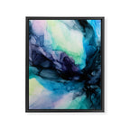 Sweet Pea Pastel Abstract Chaos | Calming Fluid Art Framed Canvas Print Gallery Image 6