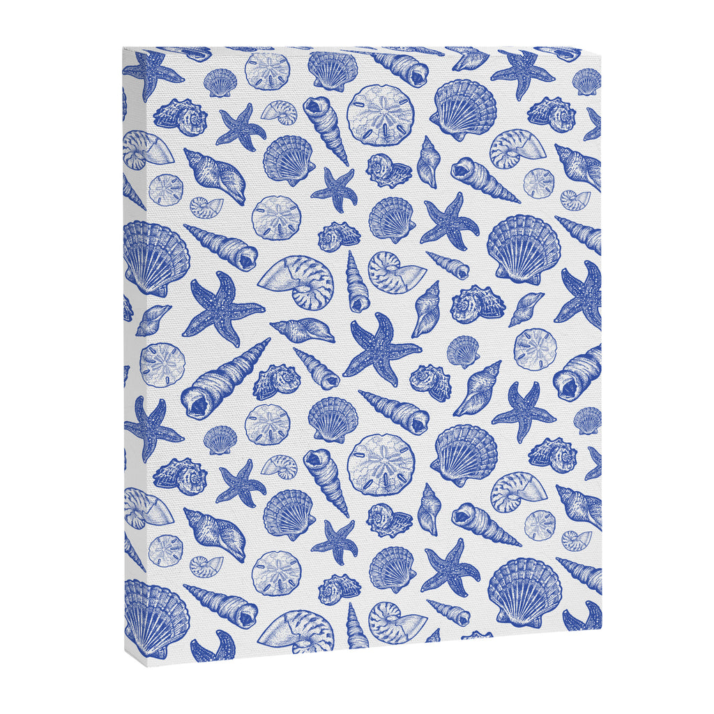 Blue Seashell Print Canvas Print Gallery Image 8