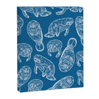 Manatees - Classic Blue Canvas Print Gallery Image 8