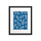 Manatees - Classic Blue Framed Art Print Gallery Image 6