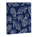 Manatees - Navy Canvas Print Gallery Image 8