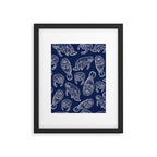 Manatees - Navy Framed Art Print Gallery Image 6