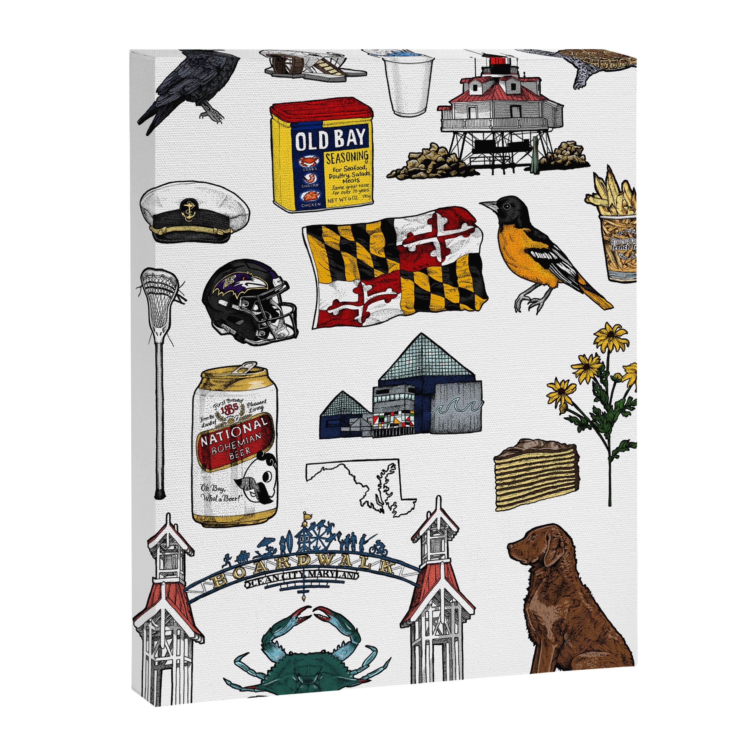 Maryland Flash Sheet - Color Canvas Print Gallery Image 6