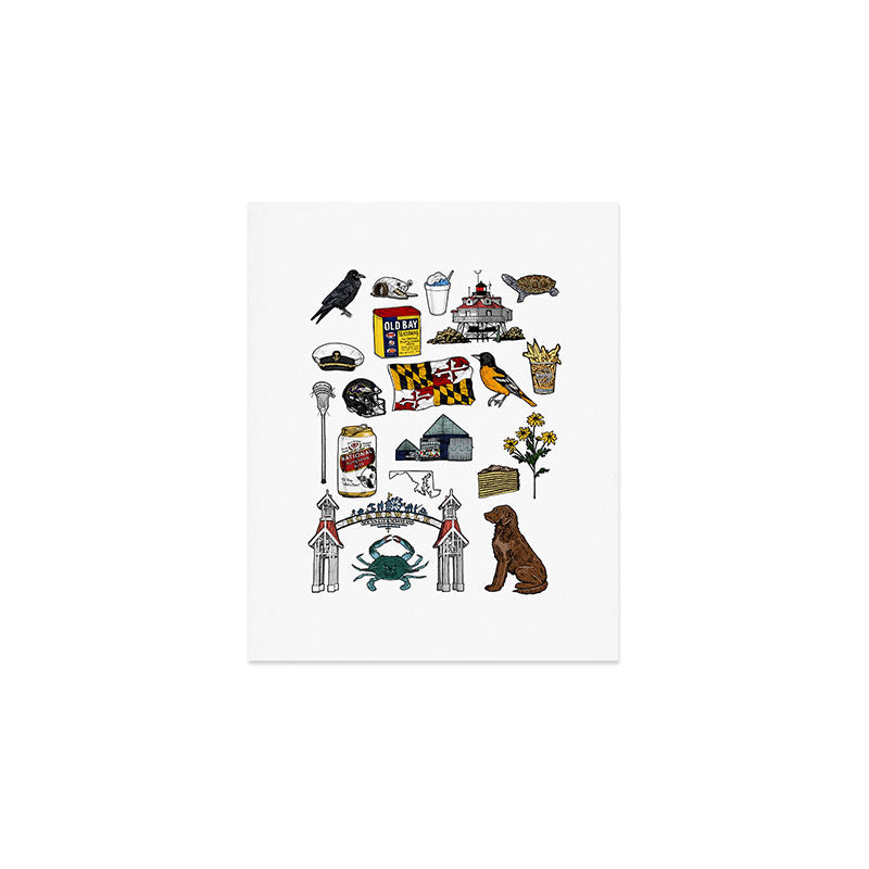 Maryland Flash Sheet - Color Art Print Gallery Image 1