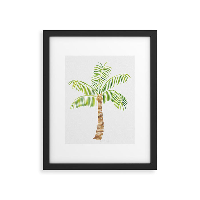 Palm Tree Watercolor Framed Art Print Gallery Image 1