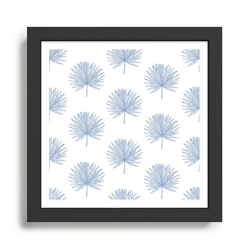 Palmetto Print - Blue Framed Art Print Gallery Image 1