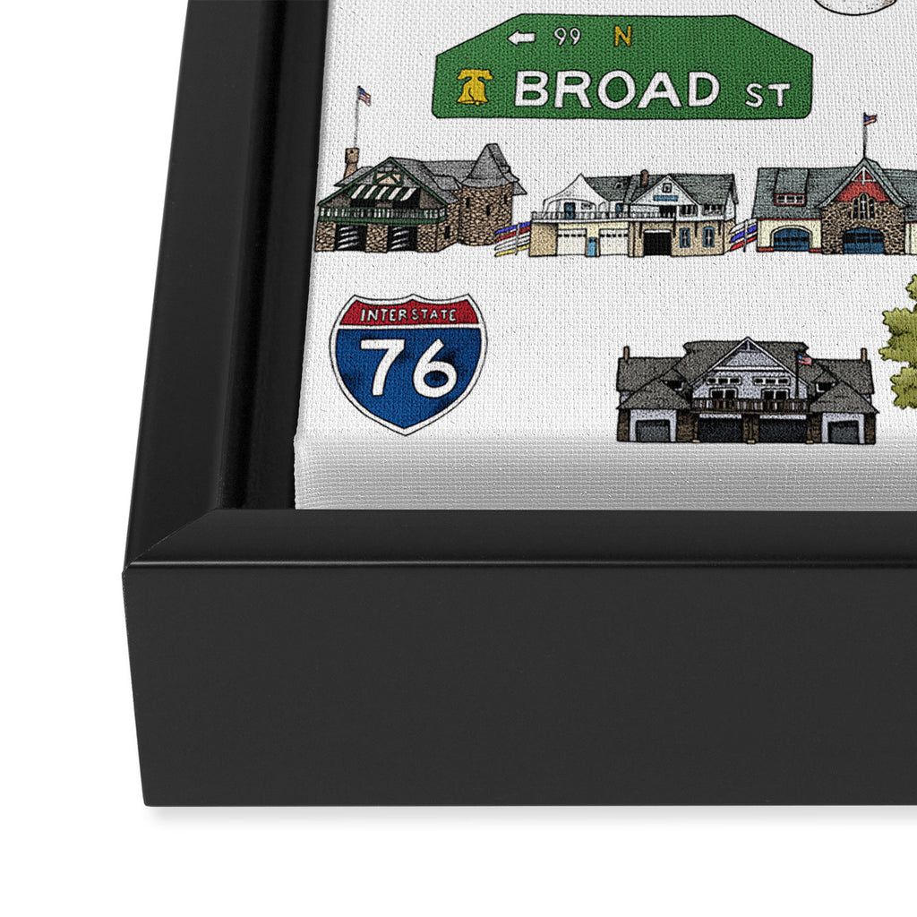 Philly Flash Sheet Framed Canvas Print Gallery Image 3