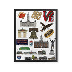 Philly Flash Sheet Framed Canvas Print Gallery Image 6