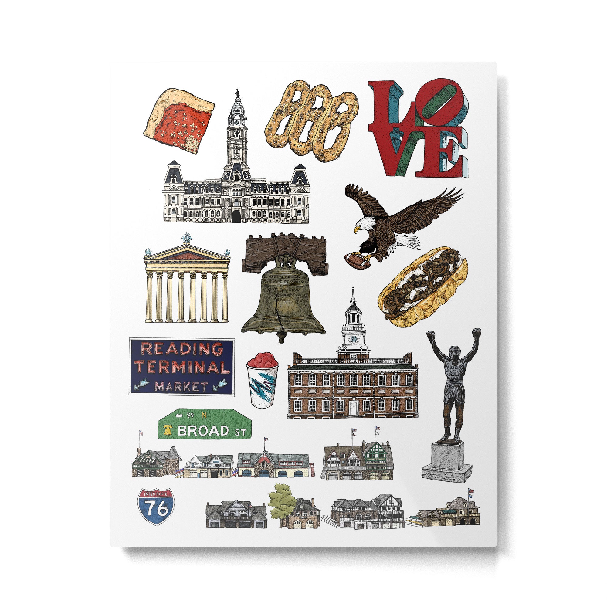 Philly Flash Sheet Metal Print Gallery Image 4