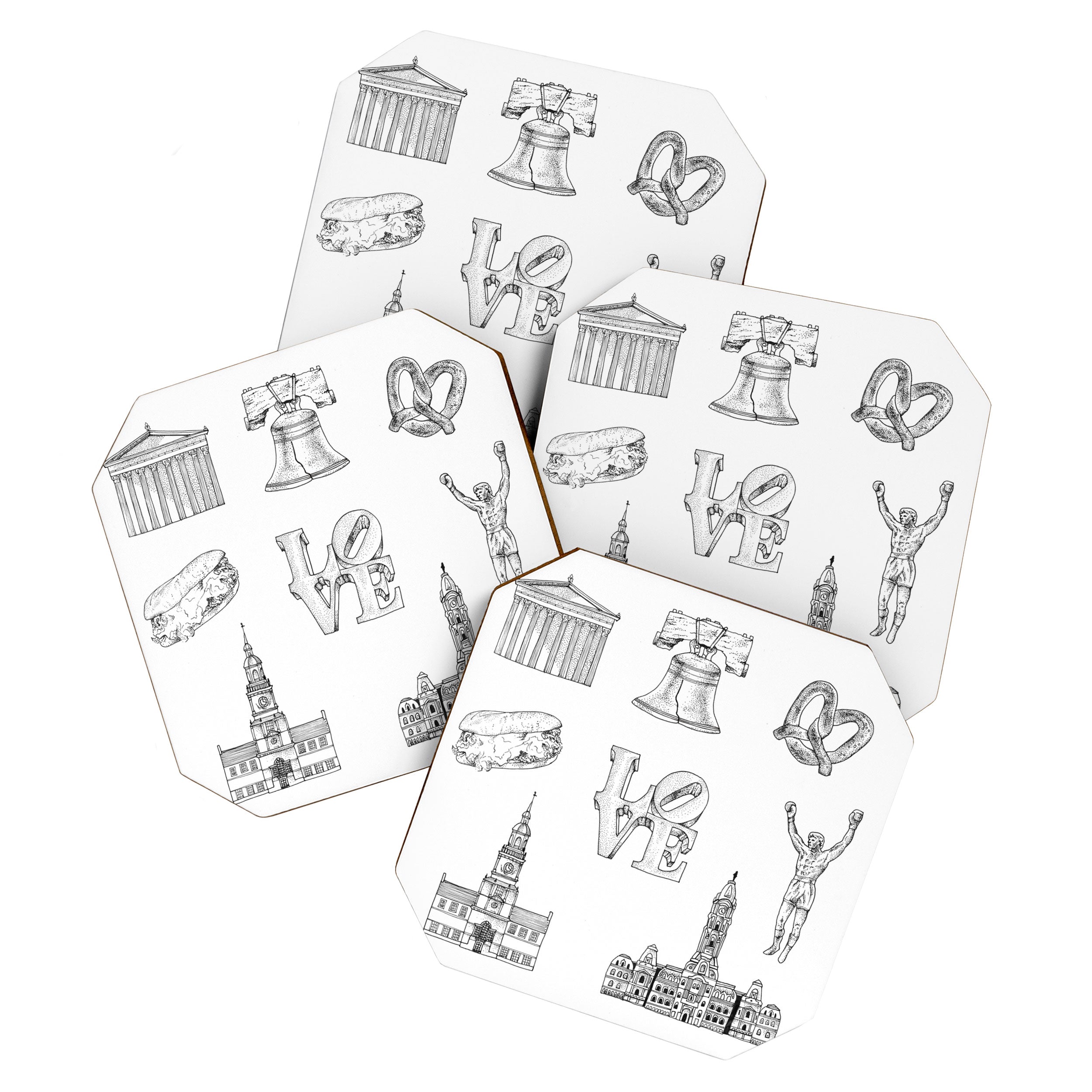 Philly Love Coaster Gallery Image 1