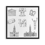 Philly Love Framed Canvas Print Gallery Image 3