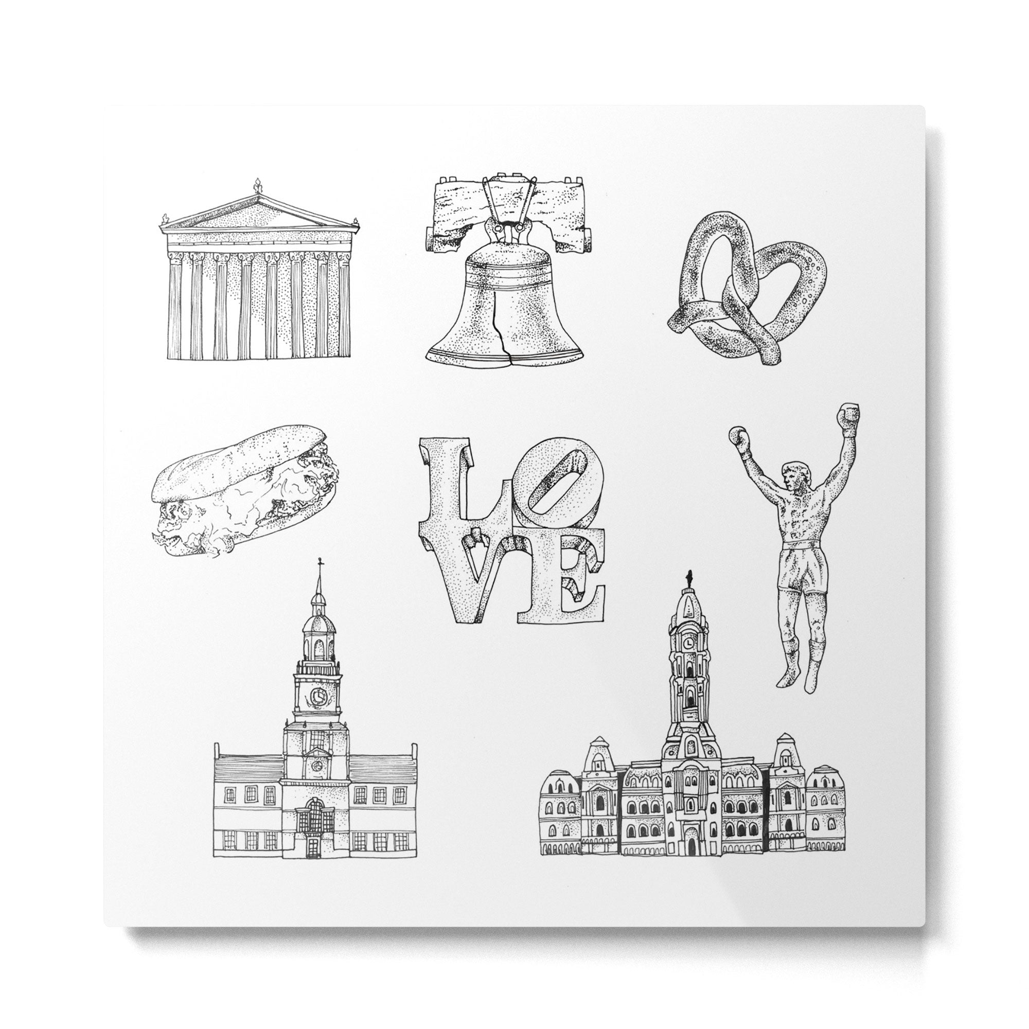 Philly Love Metal Print Gallery Image 2