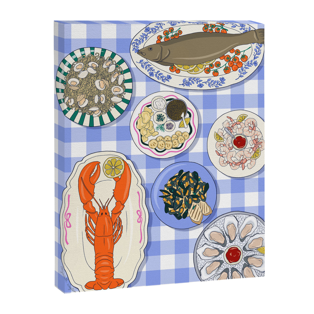 Seafood Feast Tablescape Canvas Print Gallery Image 8
