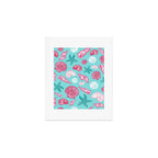 Seashell Pattern - Pink and mint Art Print Gallery Image 1