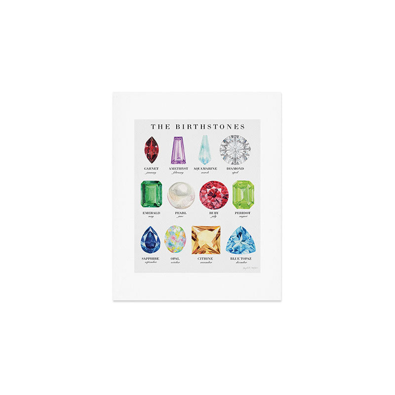 The Birthstones Art Print Gallery Image 1