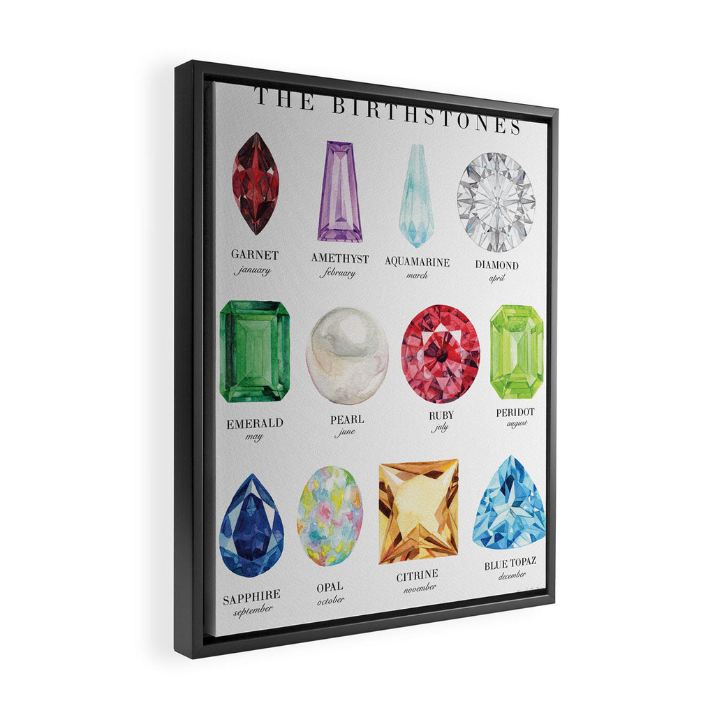 The Birthstones Framed Canvas Print Gallery Image 2