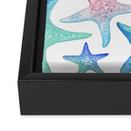 Starfish Pattern Framed Canvas Print Gallery Image 3