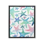 Starfish Pattern Framed Canvas Print Gallery Image 8