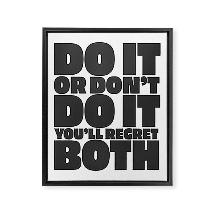 DO IT #2 Framed Canvas Print Gallery Image 1