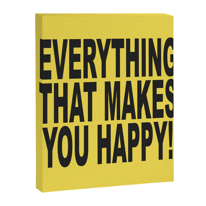 EVERYTHINGTHATMAKESYOUHAPPY Canvas Print Gallery Image 1