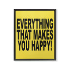 EVERYTHINGTHATMAKESYOUHAPPY Framed Canvas Print Gallery Image 8